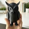 Фигурка совы 3D-печать Маленькая статуэтка совы Коллекционная лесная животная Настольные украшения для дома Офиса Полки Декор