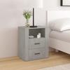 VidaXL Bedside Table Concrete Grey 50x36x60 Cm Engineered Wood 816732