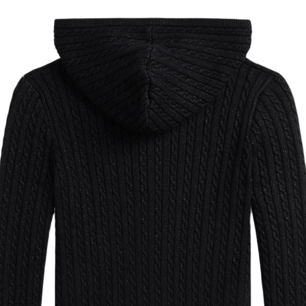 Polo Ralph Lauren свитер детский однотонный с вышитым логотипом с капюшоном и длинными рукавами детские свитера черный 100031651