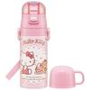 Skater Water Bottle Hello Kitty Sweets Shop Sanrio 350ml Children's Direct Drinking Cup Drinking 2WAY with Cup Stainless Steel SKDC3-A