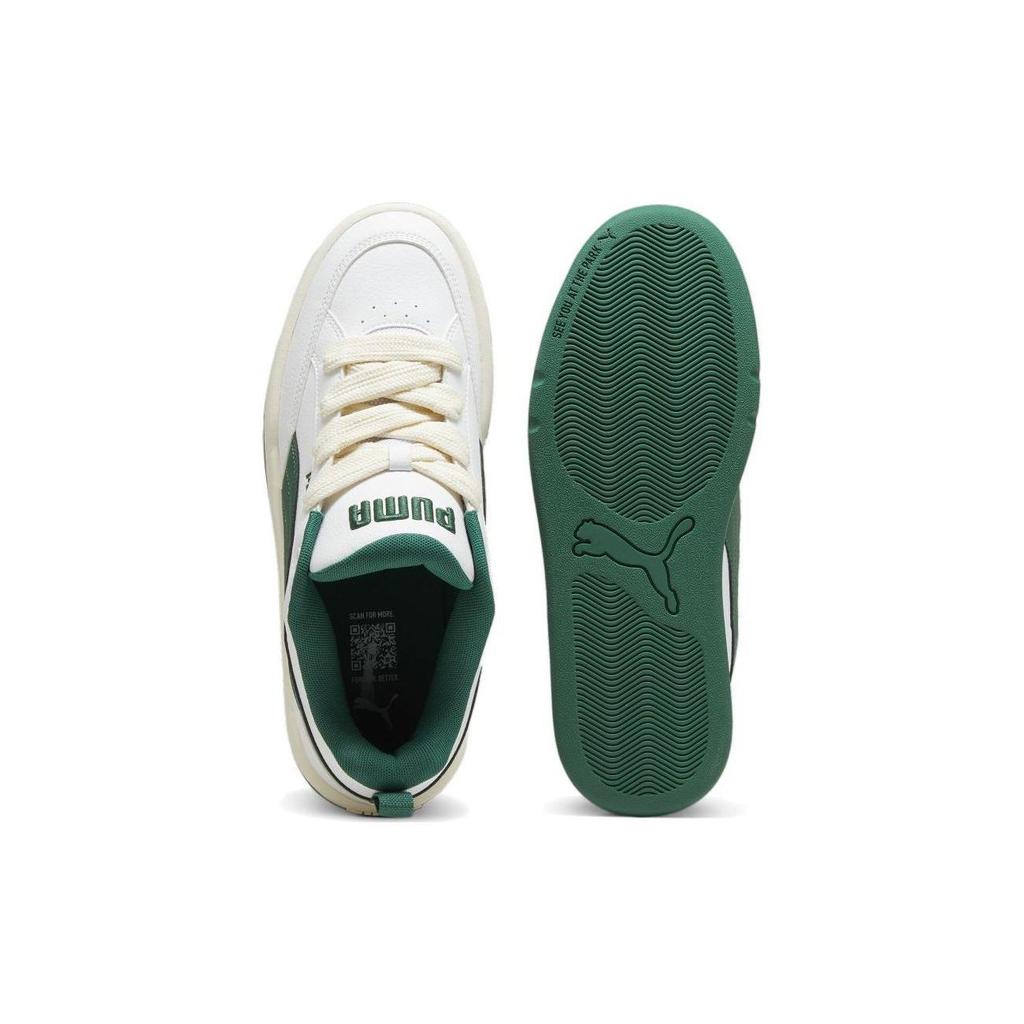 Puma Park Lifestyle Series Удобные низкие кеды для скейтбординга Унисекс Кроссовки Белый Зеленый 395084-02