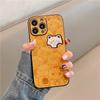 Чехол для телефона с милым лазерным медведем и мультяшным рисунком для Iphone 13 14 12 11 Pro Max Xs Xr X противоударный защитный чехол из искусственной кожи