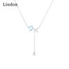 Lindon Women Necklace Pendant Copper Alloy Zircon For Women Wedding Party Fashion Gift