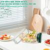 1Pc Sealed Plastic Salad Container Side Open Salad Jar Keep Fresh Salad Pod Lunch Salad Container with Cleaning Brush for Office
