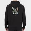Puma Downtown Fun Logo Print Hoodie Men Tops Black 535412-01