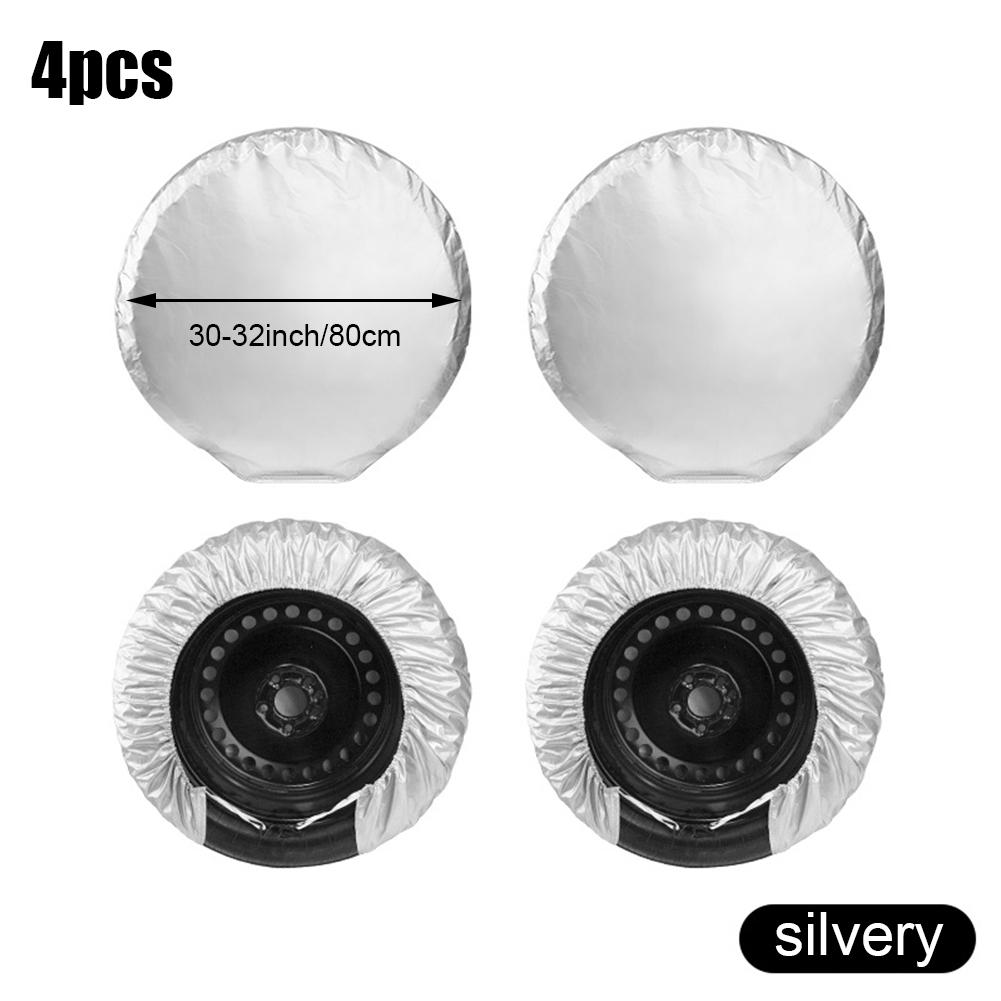 Чехлы для шин автофургона, туристического прицепа, кемпера, грузовика, внедорожника, автодома, водонепроницаемый чехол для колеса, защита от солнца, дождя и снега, подходит для шин 27–32 дюймов