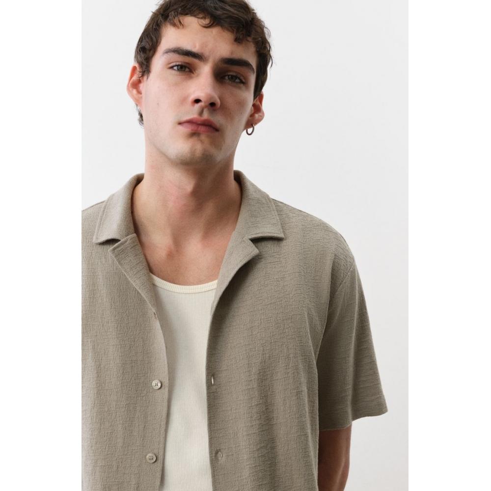 Футболка HM Jersey caMp Regular Fit цвета хаки зеленый