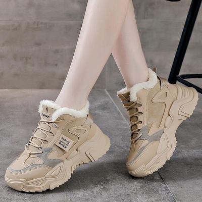 Бархатные высокие туфли Спортивная обувь Хлопковая обувь