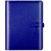 SYOUGO A5 System Leather Schedule Notepad Cover with Card A5 Business Office Navy Planner, 6-Ring Notebook, Book, Refills, Storage, Notebook,