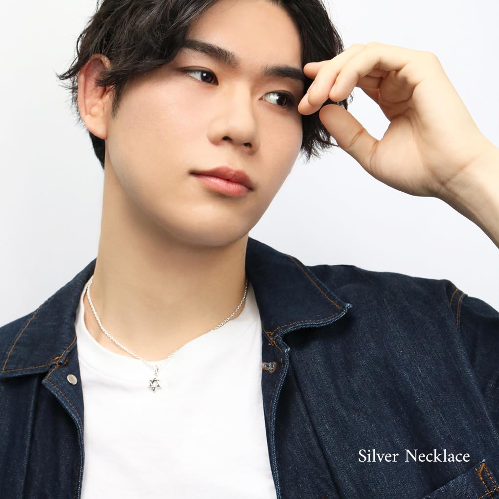 [Синдзюку Гин но Кура] Гексаграмма Гексаграмма Звезда Стерлинговое серебро 925 Подвеска Топ, Звезда Давида, Еврейский стиль, Простой