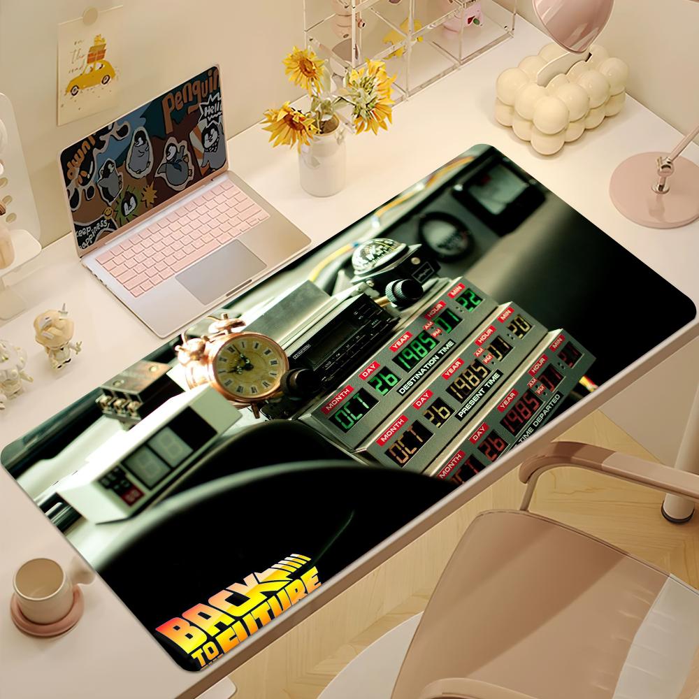 Back to the FFuture Tv Mouse Pad Large Desk Mat Keyboard Ergonomic Office Rubber Game PC Nonslip Antifray Home Custom Best