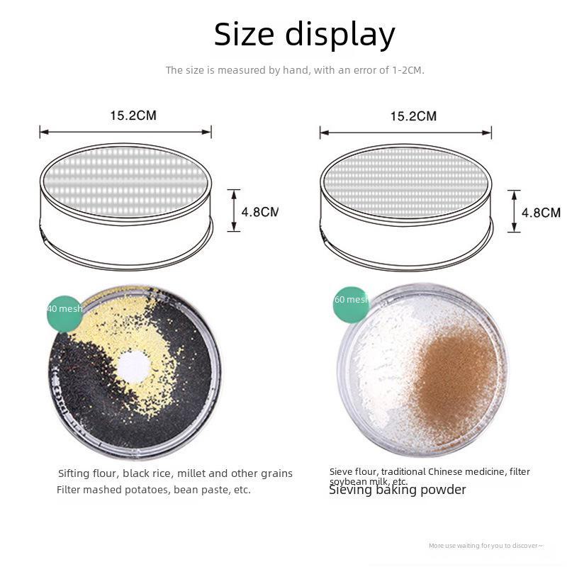 Сито для муки Love House 304 из нержавеющей стали — утолщенное круглое, варианты ячеек 40 и 60