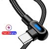 Angle 90 Degree Elbow Adapter Micro USB Type C Cable Data Cable Charger Wire Fast Charging Cable