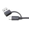 USB Type C To DC3.5x1.35mm Power Cord With On Off Switches 5V Charging Cable For LED Strips Desk Lamps Fan 120cm