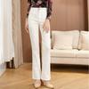 Women's Elastic Bootcut Jeans, Women's New Light-Colored Mid-Waisted Slim-fitting Flared Jeans