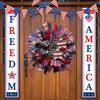 3DIndependence Day Flag Garland Home Front Decoration Door Hanging Garland Pendant