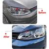 2PCS Artudatech Front Headlight Eyelid Eyebrow Cover Trim Black  For VW For Golf 7 For M K 7 For GTI Accessories