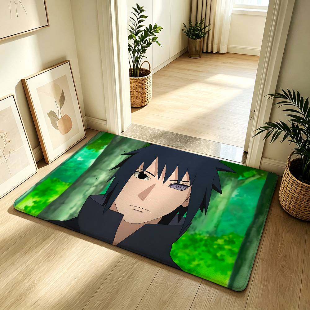 Anime N-narutoS Classic Carpet Bathroom Anti-slip Mat Door Mat Home Decoration Mat Entrance Door Mat Scratch-resistant Door Mat