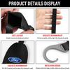 1/2pcs Leather Car Seat Back Hooks Portable Hanging Bag Rack For Ford Focus Mondeo Kuga Fiesta MK7 Escort Explorer Edge 2 4 MK2 MK4