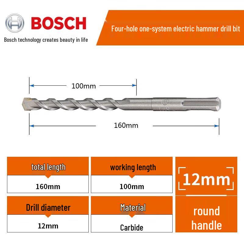 Bosch SDS-plus Rotary Hammer Drill Bit CN plug (adapter included)