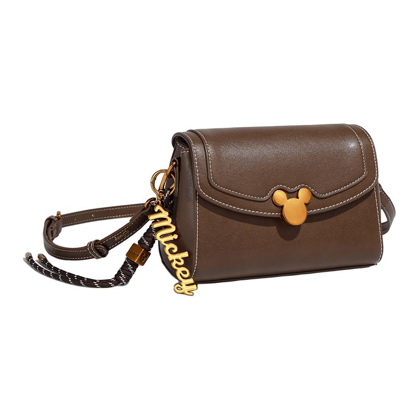 New Disney Mickey PU Shoulder Bag Regular Women's Coffee BMK-72152