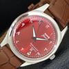 ВИНТАЖНЫЕ ЧАСЫ HMT JANATA С РУЧНЫМ ЗАВОДОМ, ИНДИЙСКИЕ, МУЖСКИЕ, АРАБСКИЕ, КРАСНЫЙ ЦИФЕРБЛАТ, a441009-4