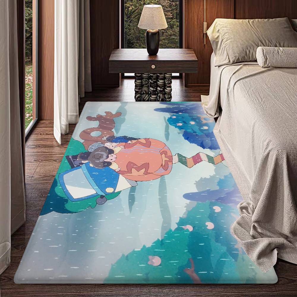 Bee And Puppycat Anime Entrance Door Mat Nordic Style Home Doormat Bathroom-Toilet Mats Bedroom Hotel Decor Mat