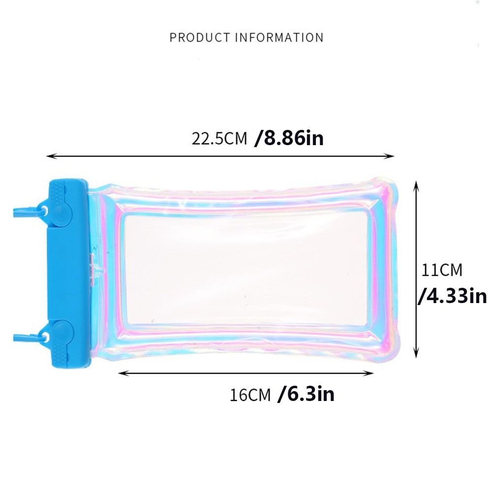 Transparent Phone Waterproof Bag Touchable Screen Underwater Dry Bag Beach Diving