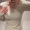 Сексуальные кружевные широкие футболки для женщин, однотонные футболки для девочек, милые футболки с глубоким V-образным вырезом, женские модные футболки