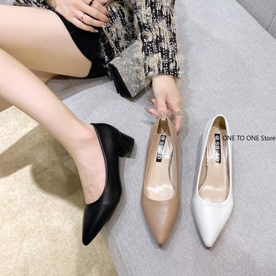 Большой размер 35-42 Базовые туфли-лодочки Острый носок Высокий каблук Туфли-лодочки для женщин Туфли для платья Мелкие Белые Свадебные туфли Черные J235214