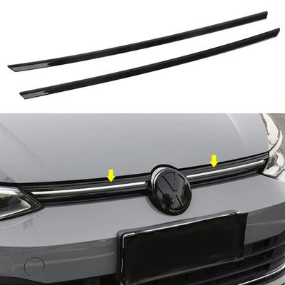 Для VW Golf 8 MK8 2020 2021 2022 2025 автомобильный передний бампер решетка отделка решетка декоративная полоса ABS пластиковые крышки автомобильные аксессуары