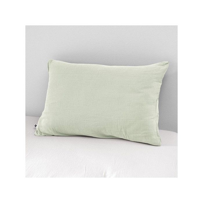 Pillowcase "Gaïa" 60 X 60 Cm &; 50 X 70 Cm "Cotton Gauze" - Gaïa Water Green - 50 X 70 Cm