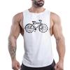 Summer Adult Men'S Outdoor Fitness Casual Sports Crew-Neck Vest Creative Bike 2d Print Breathable Quick-Drying Sleeveless Shirt