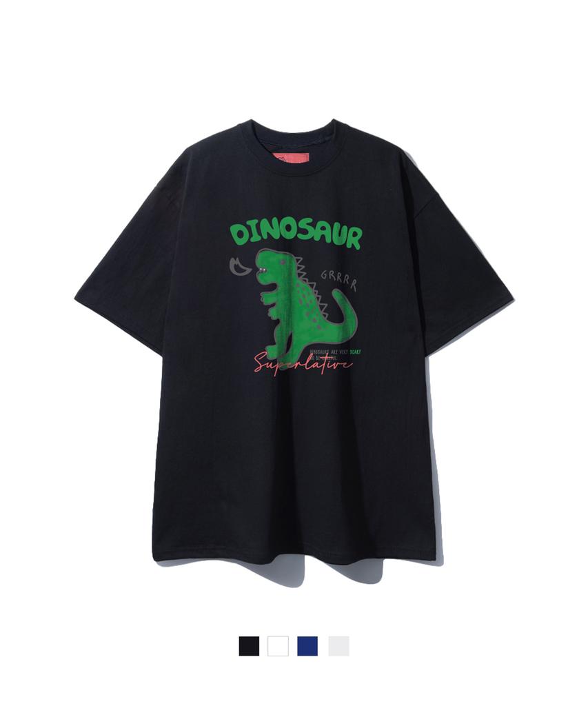 SUPERLATIVE S/P Dinosaur Oversized Short Sleeve T-Shirt (Gos2-5Sp171)