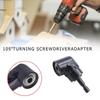 Power Tool-Right Angle Drill Adapter Attachment Impact Driver Extension Hex Bit Socket 1/4