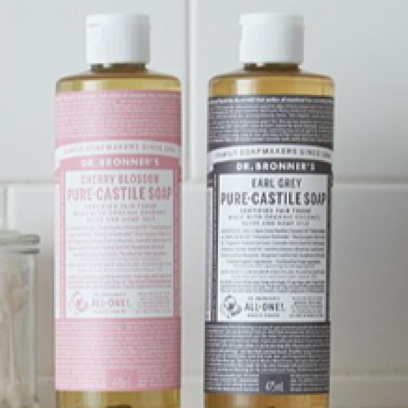 Доктор. Bronner S Мятное чистое кастильское мыло 475 мл