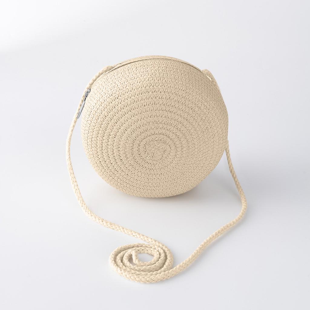Детская дорожная круглая соломенная пляжная сумка через плечо