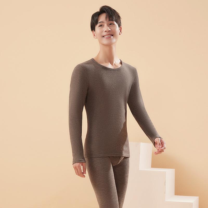 Женский термобелье из кашемира и шелка - круглый вырез, шлифованный бархат, коллекция осень/зима.