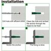 Durable Construction Screws Assortment Kit Plastic Material Self Tapping Screw  Brick Surfaces