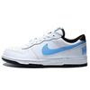 Nike Big Ancient Cloth Blue Synthetic Leather Coverage Low top Skateboard Shoes Men's White Blue 355152-107(Team2007-)