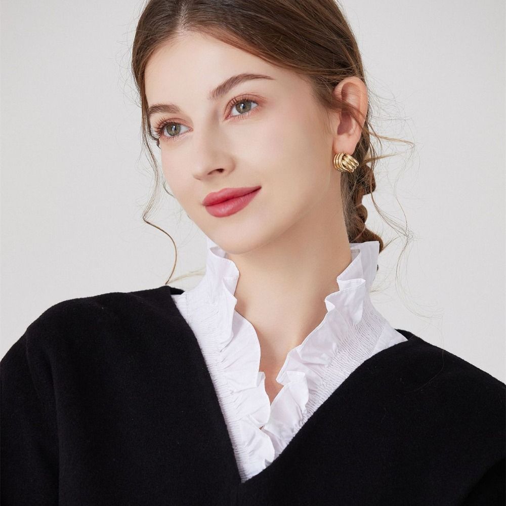 Solid Color False Collar Cotton Removable Collar Beautiful Fake Collar Sweater