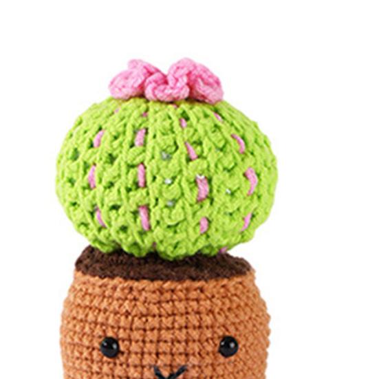 Набор для вязания крючком в форме кактуса для начинающих, набор плетеных материалов «сделай сам», стартовый набор для вязания крючком для взрослых и детей, принадлежности для вязания «сделай сам»