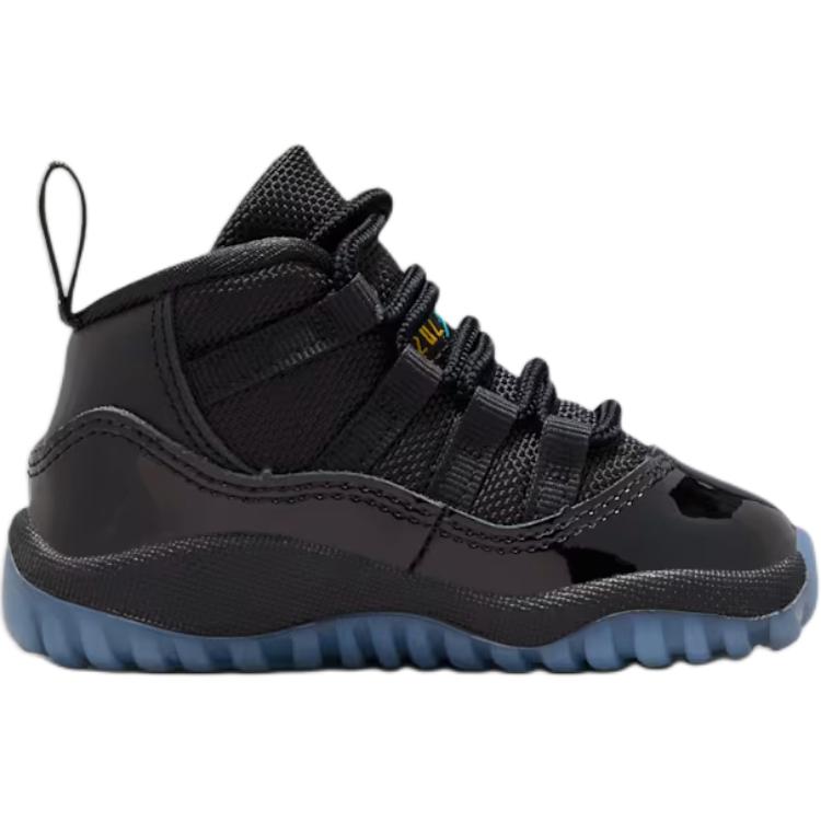 Jordan Air Jordan 11 High top Toddler Shoes Black/Gamma Blue Infant And Toddler 378040-047
