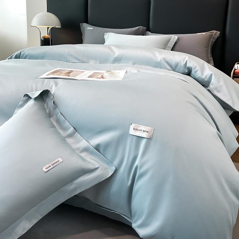 Long-staple Cotton 120 Count Four-piece Set of Pure Cotton Bed Sheets and Duvet Covers, High-end Fitted Sheets, Bed Duvet Covers