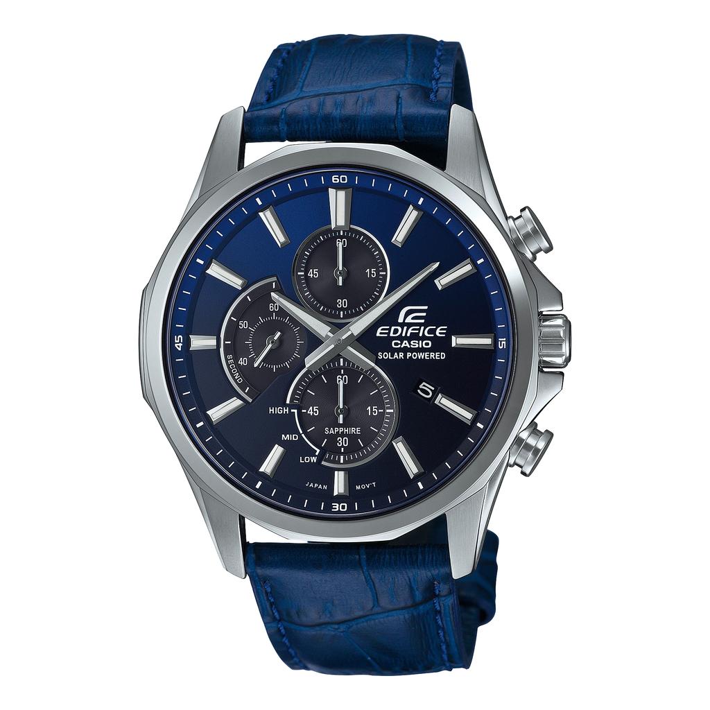 Casio Men's Stainless Steel 100M Water Resistant Analog Quartz Watch EFB-670SBL-2AV