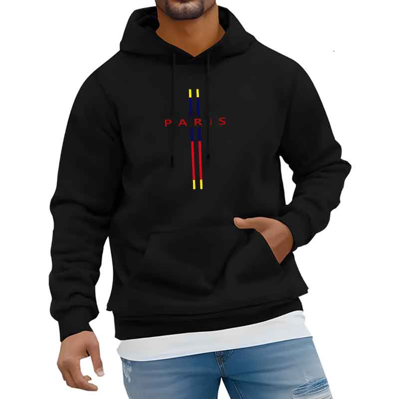 Мужская толстовка с европейским принтом, теплая, спортивная, для фитнеса, с карманом, уличная мода, повседневные худи, пуловеры, тренды, одежда на каждый день