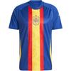 Spain Euro Cup Training Colorblock Crew Neck Short Sleeve Soccer Jersey Men Tops Victory-Blue IW7891