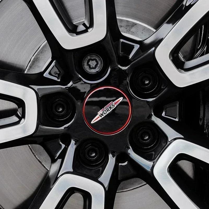 4pcs 54mm 56mm Car Wheel Center Hub Cap Badge Emblem Sticker For S JCW R50 R53 R55 R56 R57 R60 F55 F56