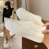 Internet Celebrities Thick-soled Heightening Little White Shoes Women's 2025 Spring New Korean Version of Color Matching Versatile Student Casual Spo
