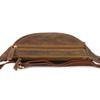 Men's Premium Leather Waist Bag, Brown Nubuck Leather, Beltimore